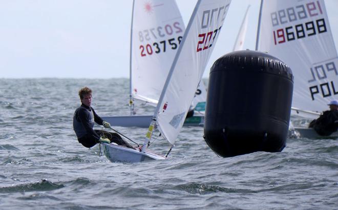 Matthew Wearn on the final day of the Laser European Championship - Photo Michael Blackburn © SW
